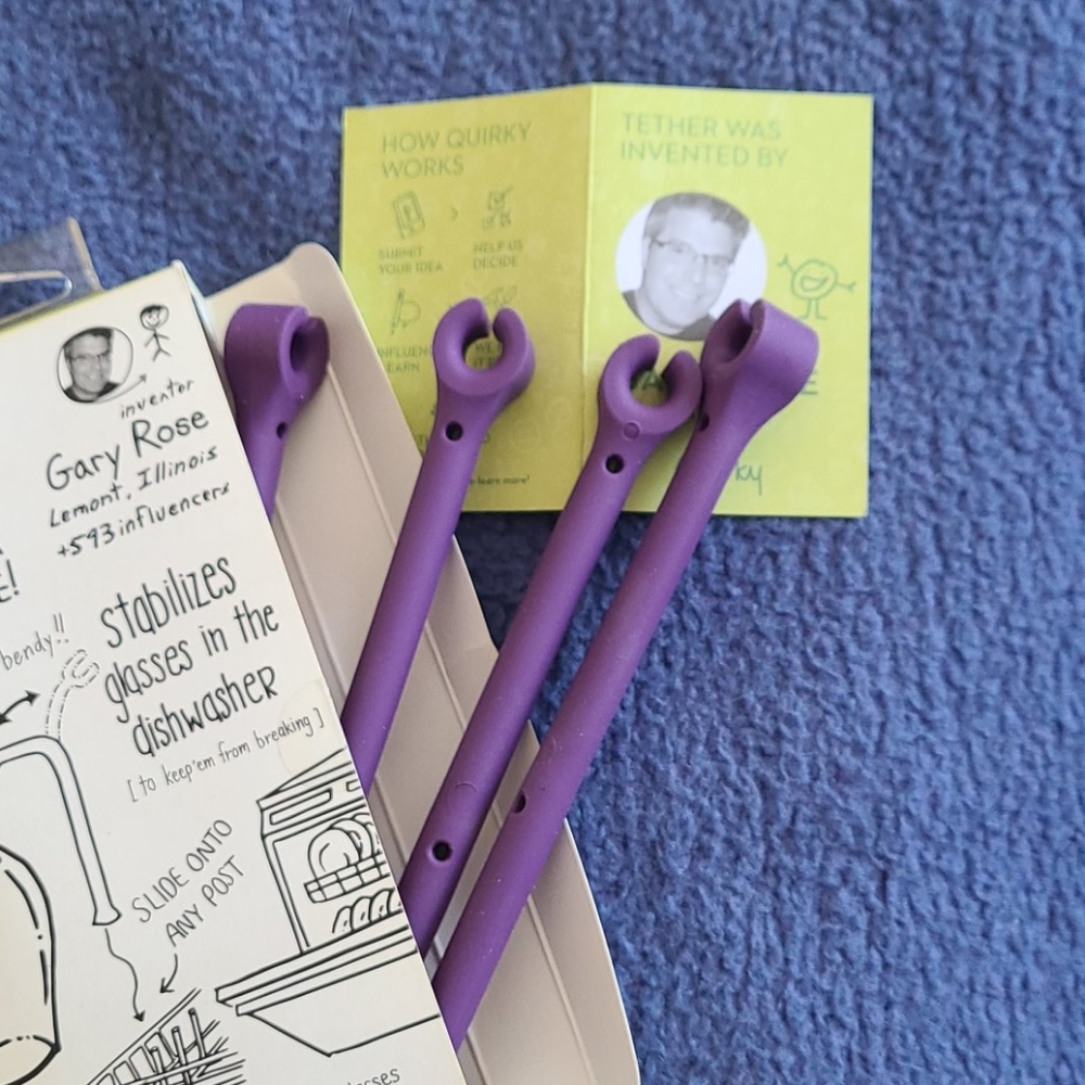 New Quirky TETHER stemware stabilizer - Picture 3 of 3